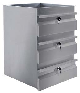 Simply Stainless SS19-0300 Triple SS Drawer