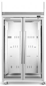 Skope TMF1000-Ice 2 Door White Display Freezer