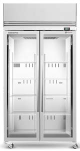 Skope TMF1000N-A 2 Door White Upright Display Freezer