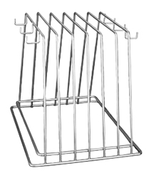 Trenton T-40309-H 6 Slot Cutting Board Rack with Hooks