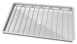 Unox GRP 840 Pollo Grill Stainless Steel Grid for Grilling 3 Open Chickens