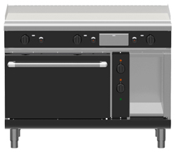 Waldorf Bold GPLB8121GE Electric Static Oven Low Back Gas 1200 Griddle