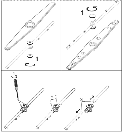 Routine inspection of the spray arm