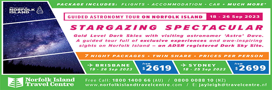 Norfolk Island Stargazing Spectacular 18 – 26 September 2023