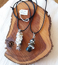 Long HiHi & Fresh water pearls necklace