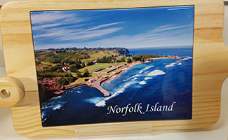 Cheese Board - Aerial of Norfolk Island