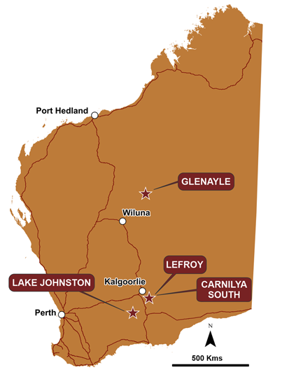 Lefroy Projects Map