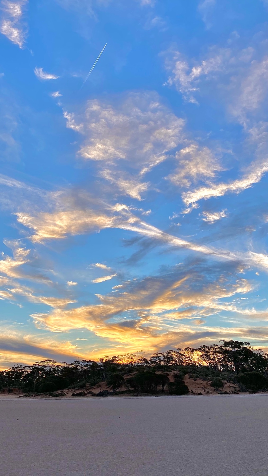 Sunset over Lake Randall