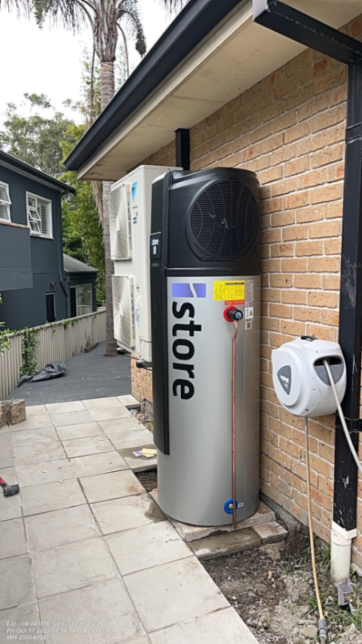 Lilli Pilli- solar hws replacement with Heat pump unit