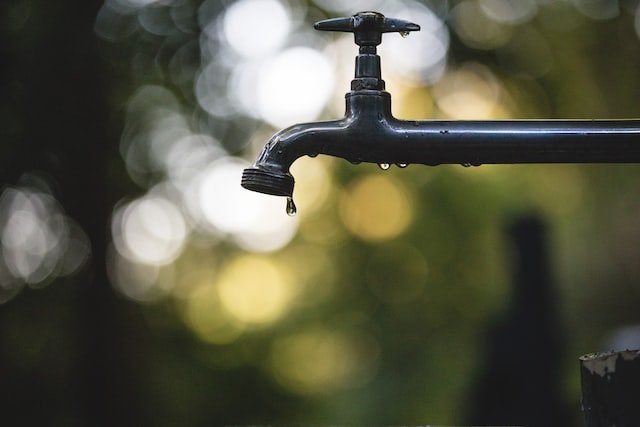 Dripping garden tap