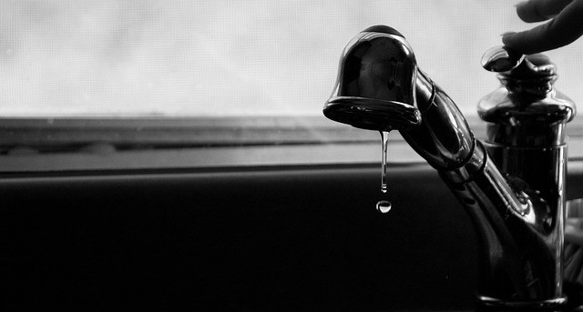 Dripping kitchen tap