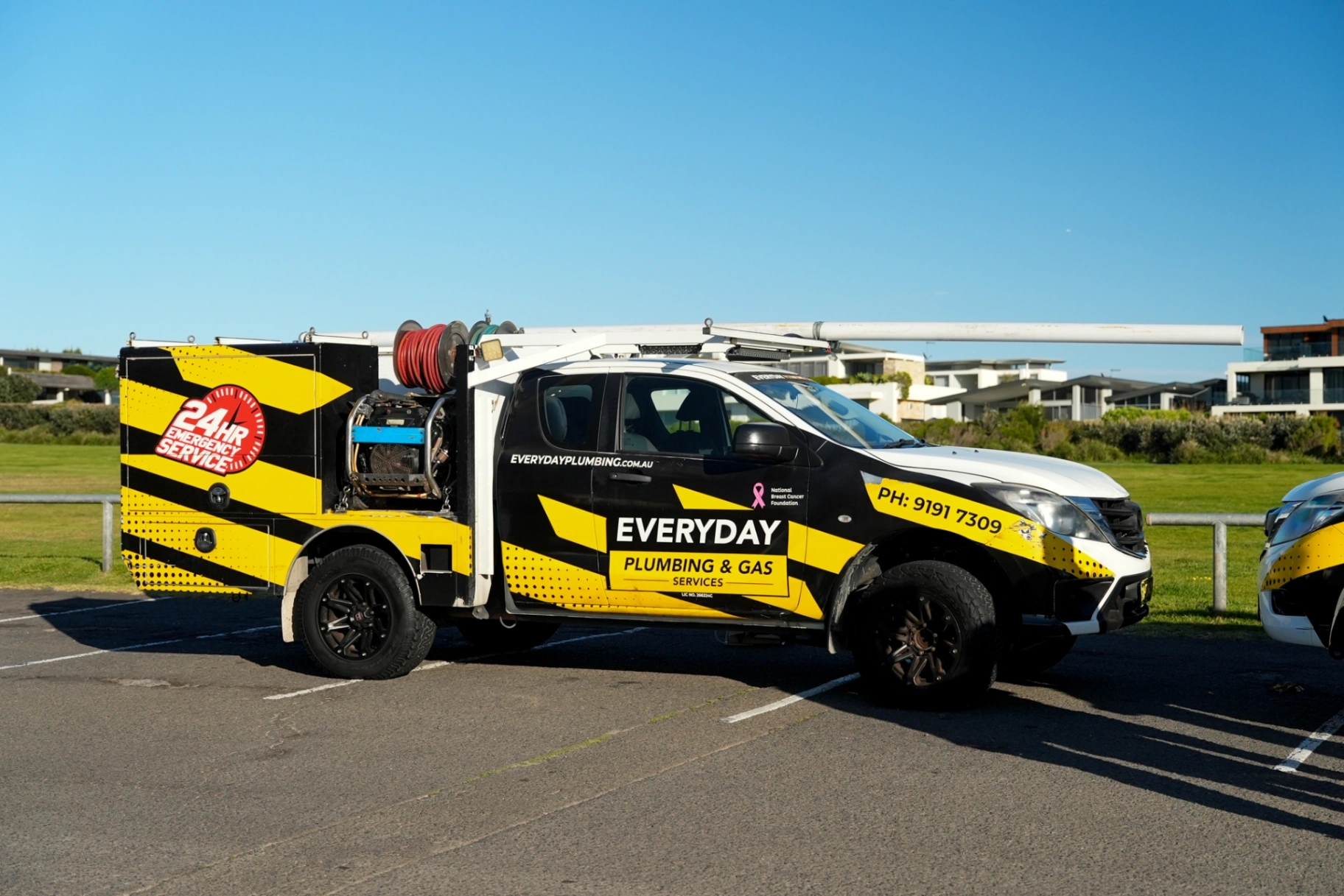 Everyday Plumbing's fully equipped van for 24/7 emergencies