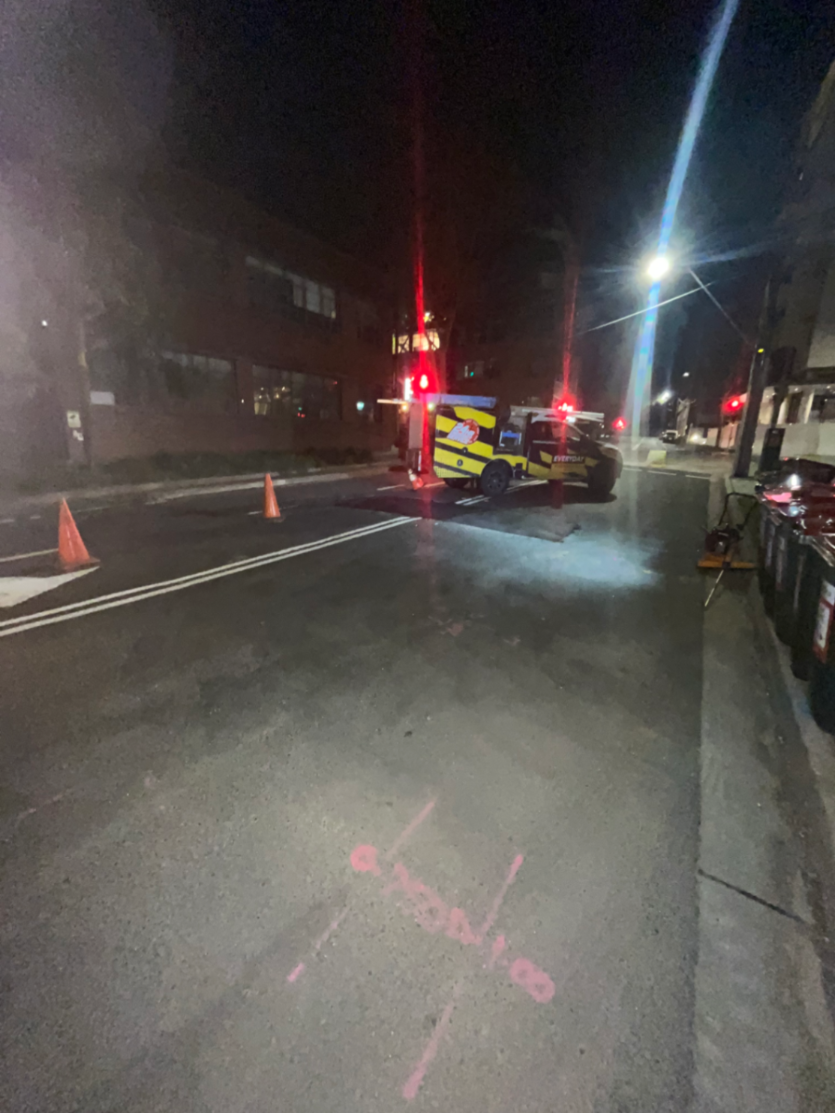 Alexandria Mandible st - fire hydrant supply repair