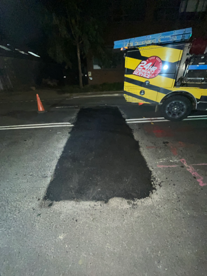 Alexandria Mandible st - fire hydrant supply repair