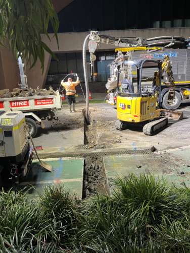 Fire Hydrant Pipe Replacement and Night Work in Alexandria