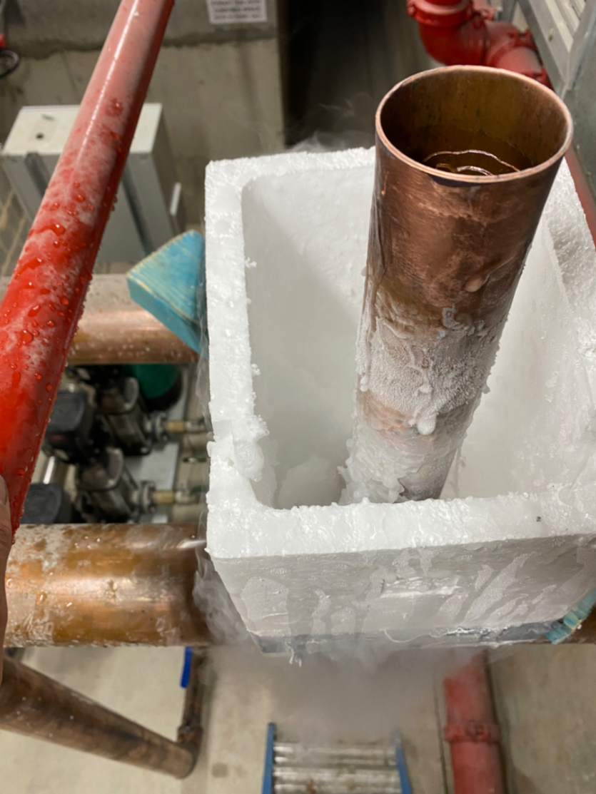 Pipe Freezing & Valve Installation Mascot