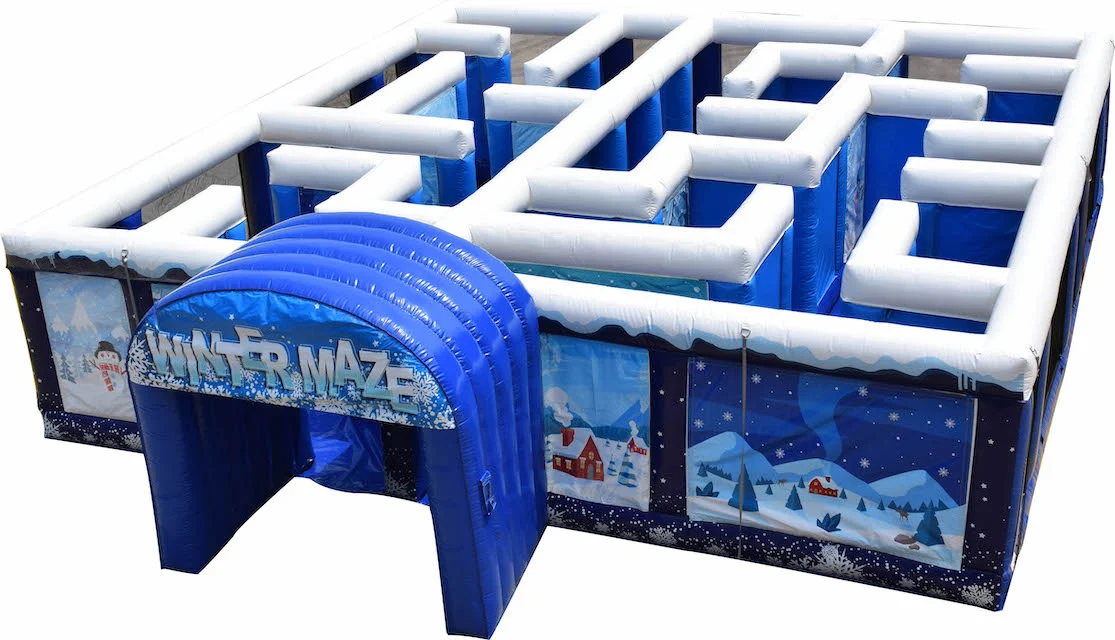 Winter Maze Obstacle Course