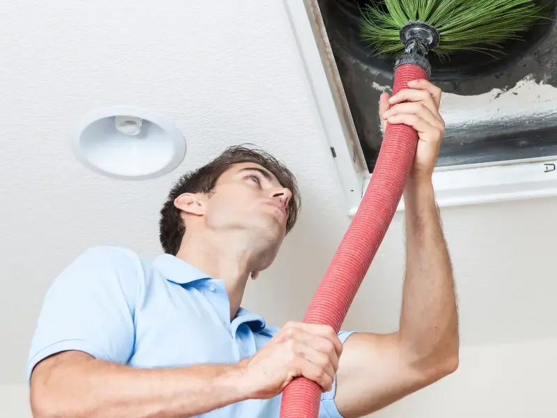 Ducted AC cleaning