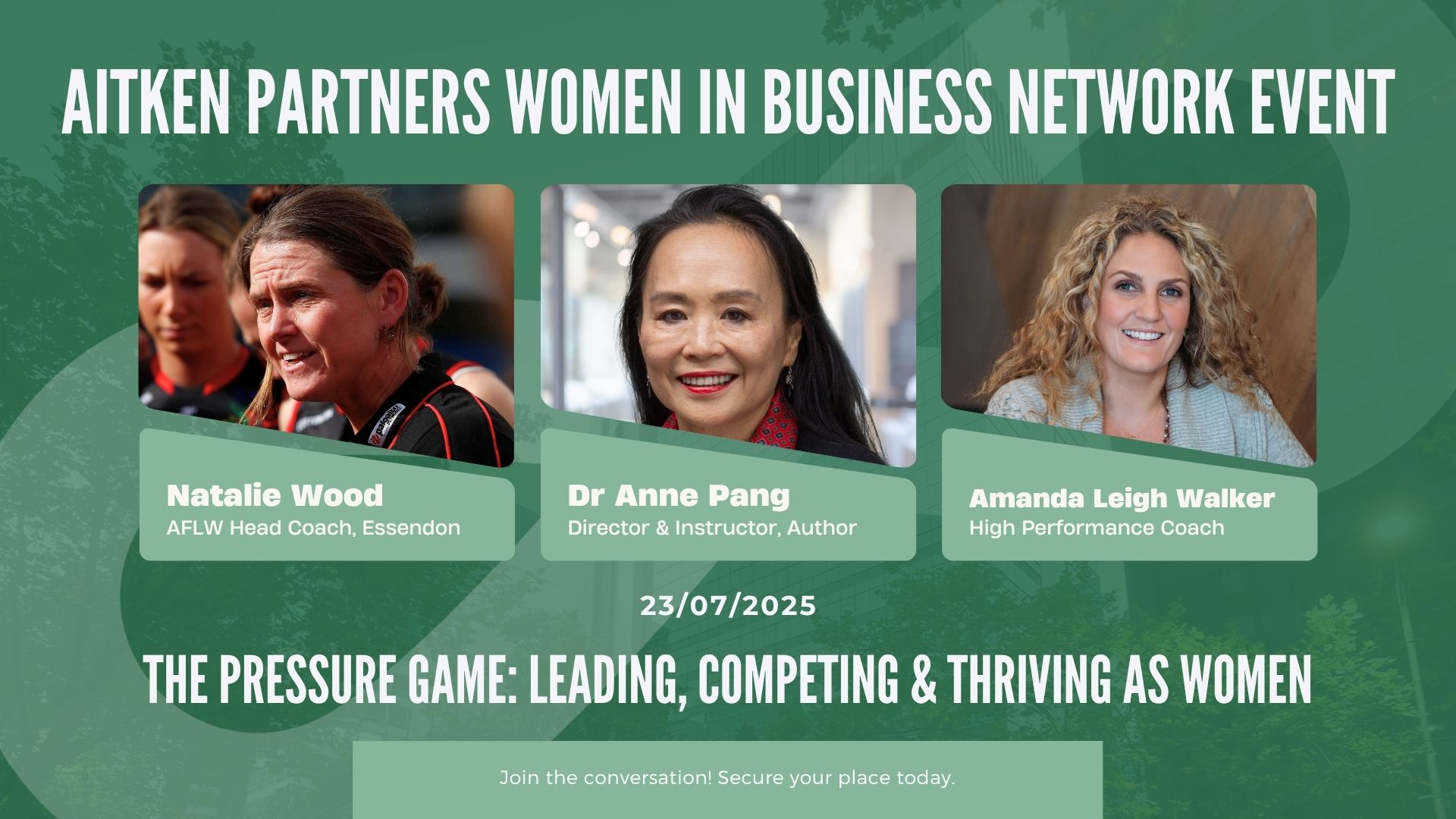 Aitken Partners Women In Business | The Pressure Game