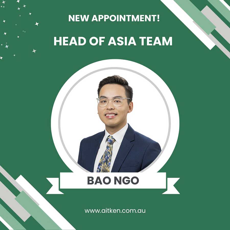 Bao Ngo Appointed as Aitken Partners Head of Asia Team