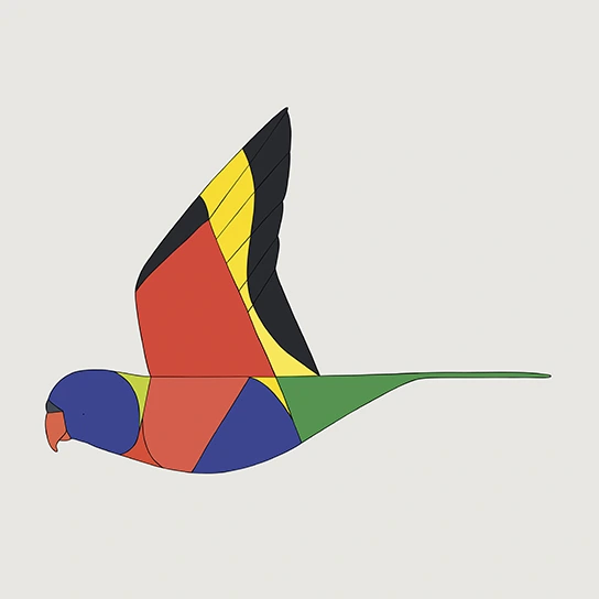 Egg Picnic Rainbow Lorikeet Print