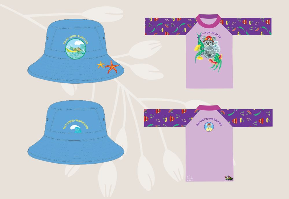 Radicool Australia and WIRES release new range of kids UV protection hats and swimsuits
