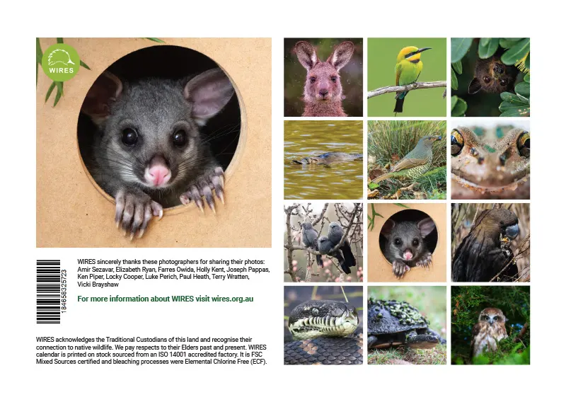 WIRES 2023 Wildlife Calendar
