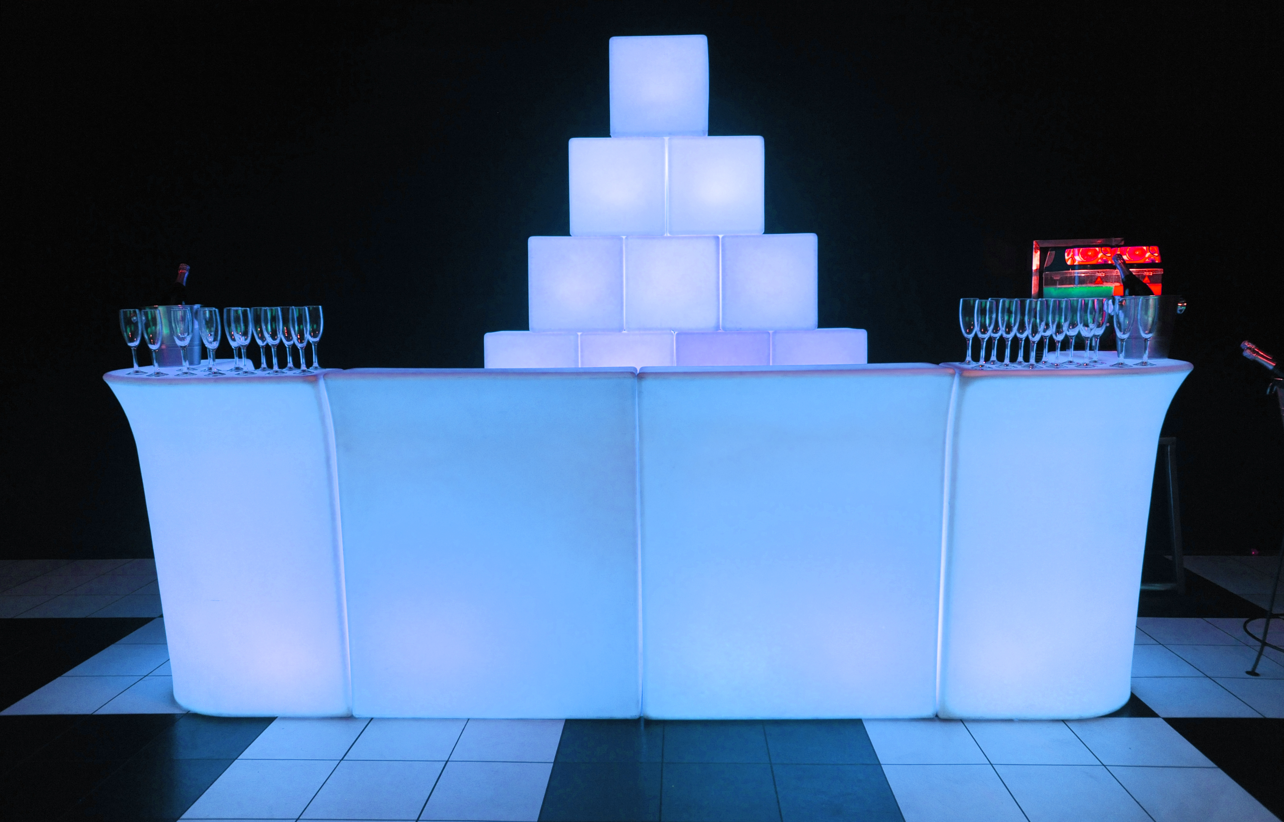 Walkers Hire LED Glow Furniture 1
