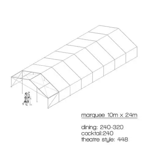 Marquees 10m x 24m