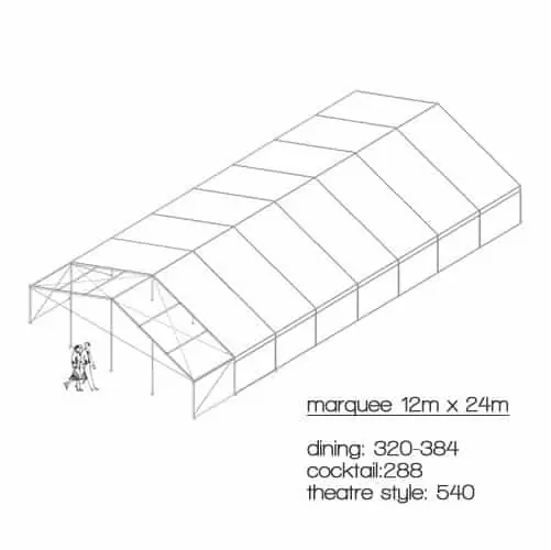 Marquees 12m x 24m