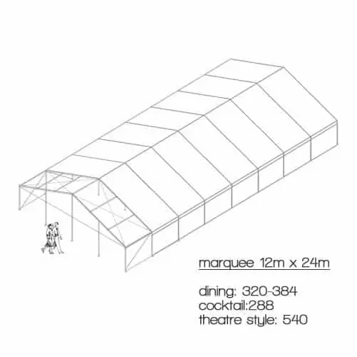 Marquees 12m x 24m