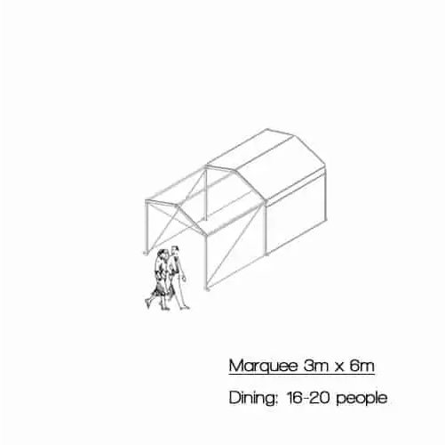 Marquees 3m x 6m