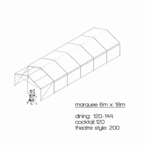 Marquees 6m x 18m