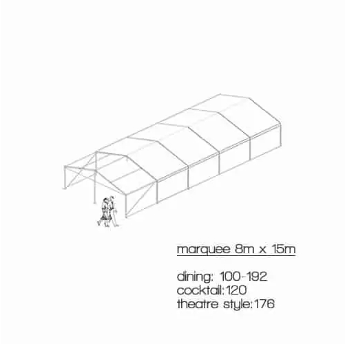 Marquees 8m x 15m