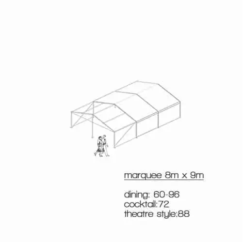 Marquees 8m x 9m