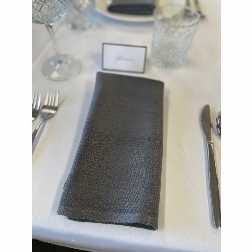 Napkin charcoal grey