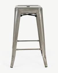 Bar stool - Tolix Silver Metal