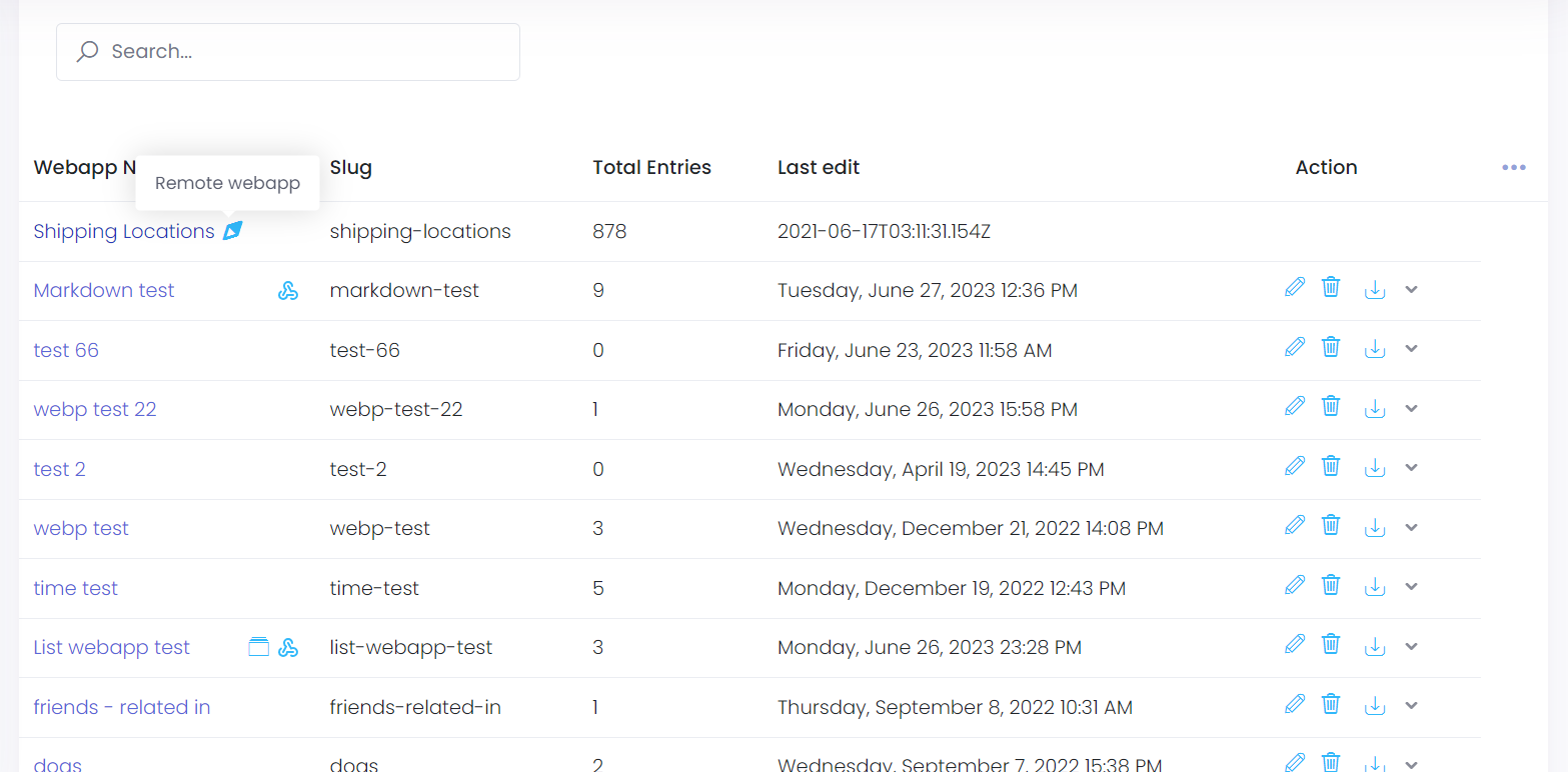 Remote webapps