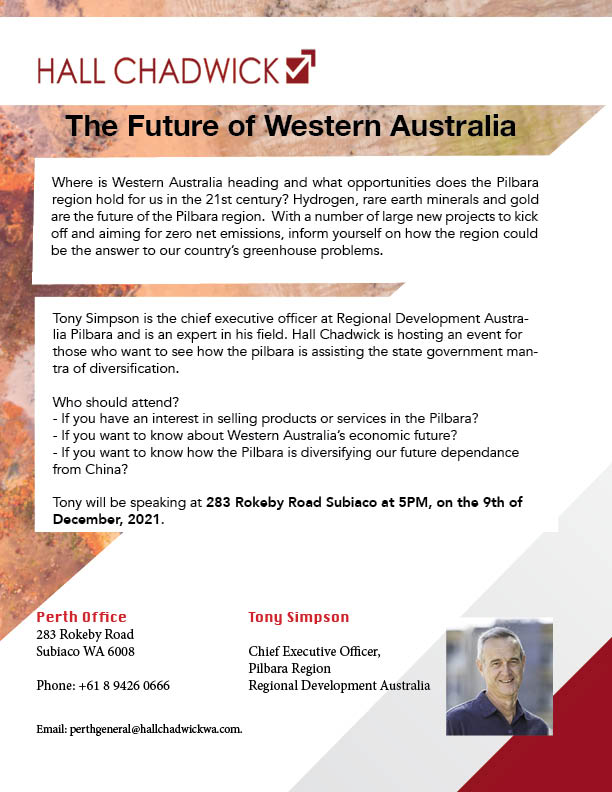 Event Brochure for The Future of WA