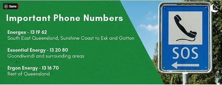 Important Phone Numbers for QLD: Energex, Essential Energy & Ergon Energy