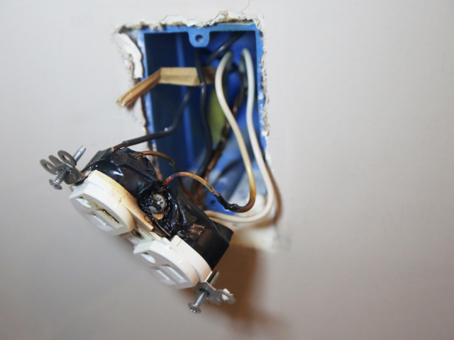 burnt wiring