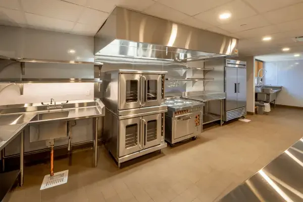 modern commercial kitchen lighting