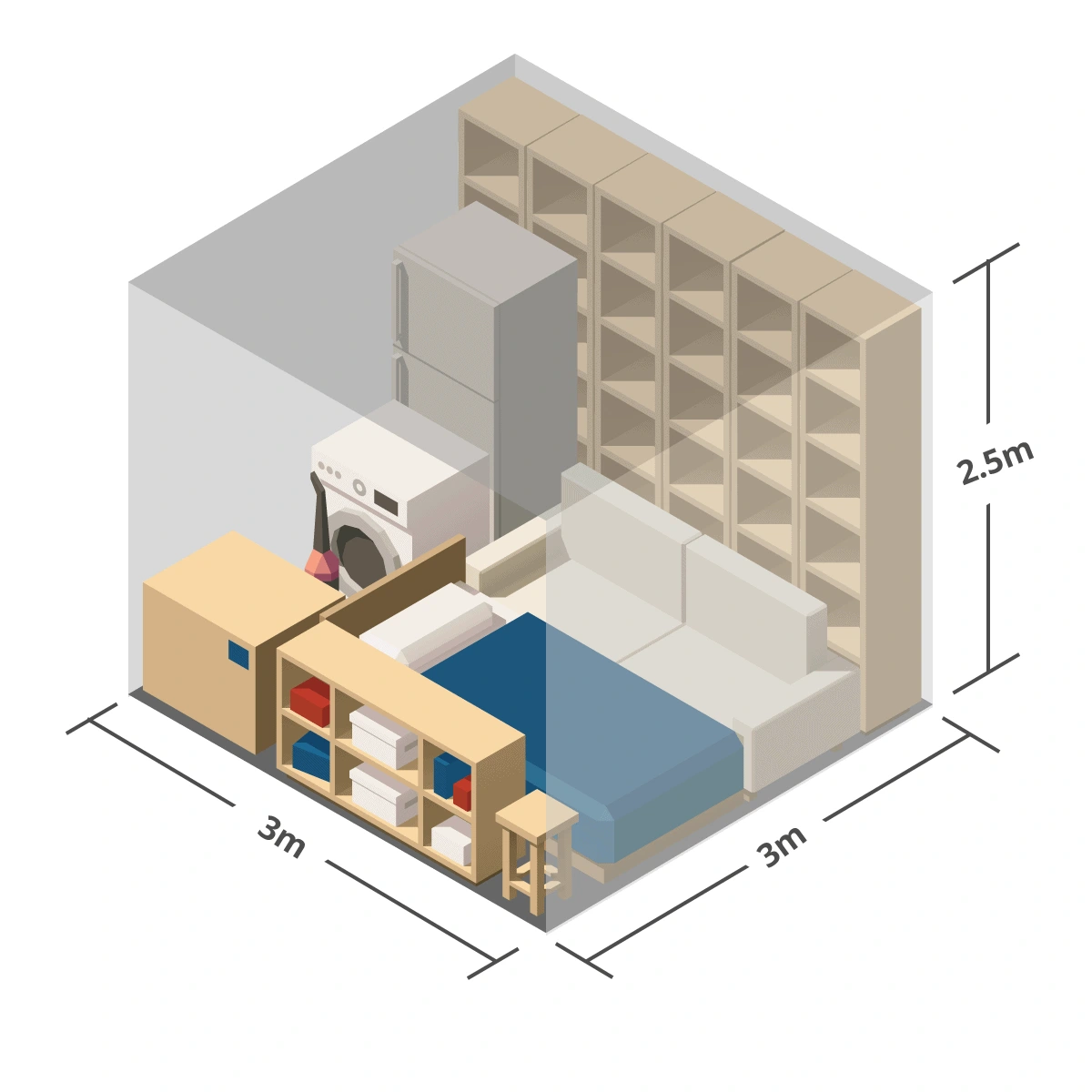 Half Garage (3m x 3m)