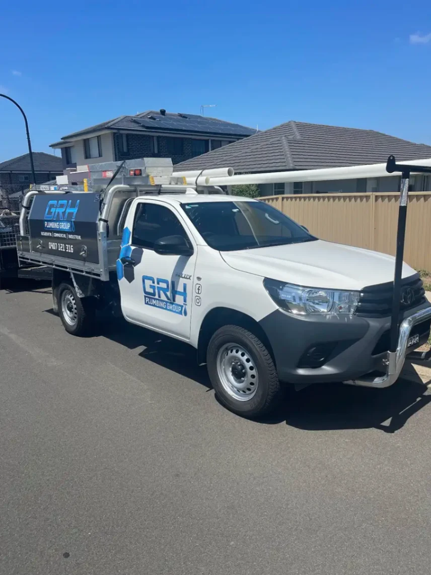 GRH work van with logo