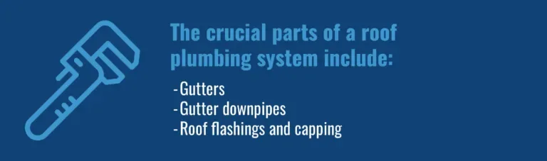 important parts of a roof plumbing system