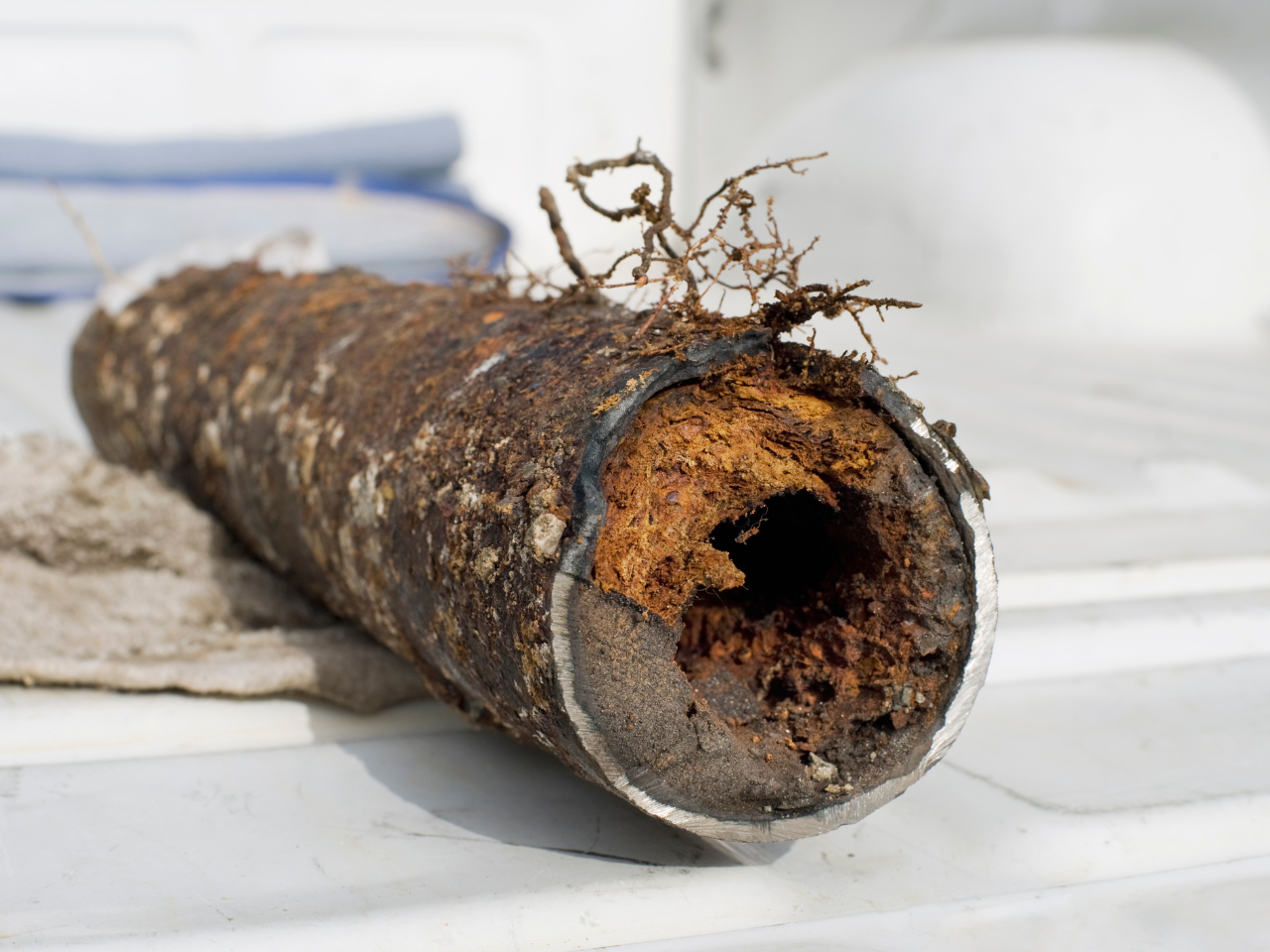 Tree Root Broken Pipe