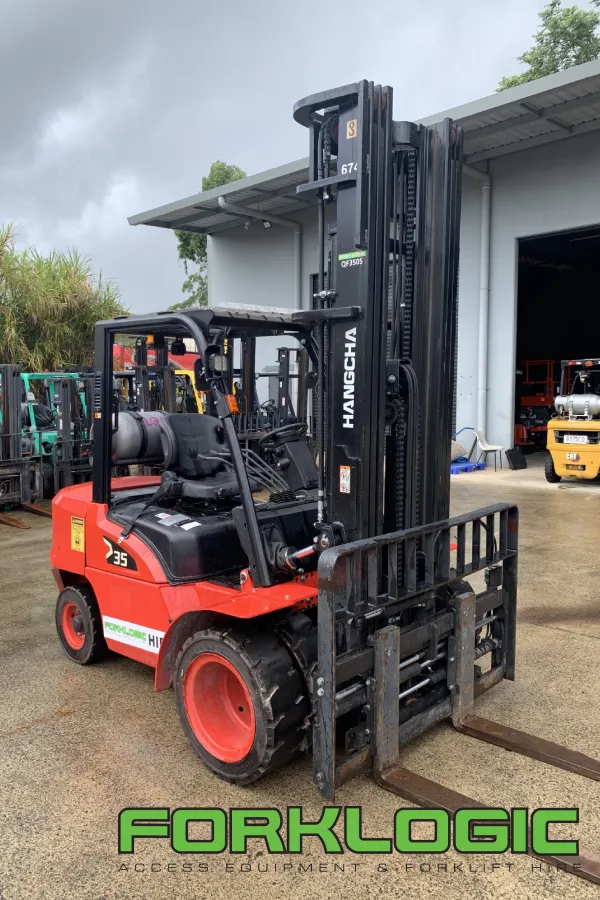 3.5 Tonne Hangcha Tall Mast LPG Forklift thumbnail 2