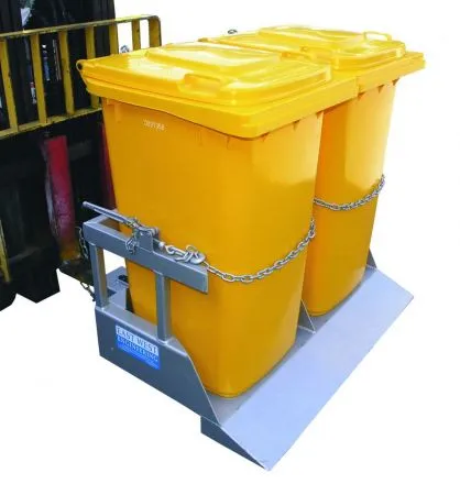 NWB-T2 Wheelie Bin Tipper Forklift Attachment