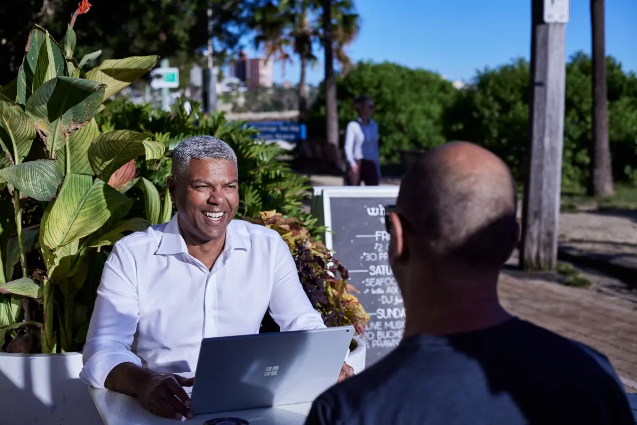 Jerome Lamarque conducting a life coaching session