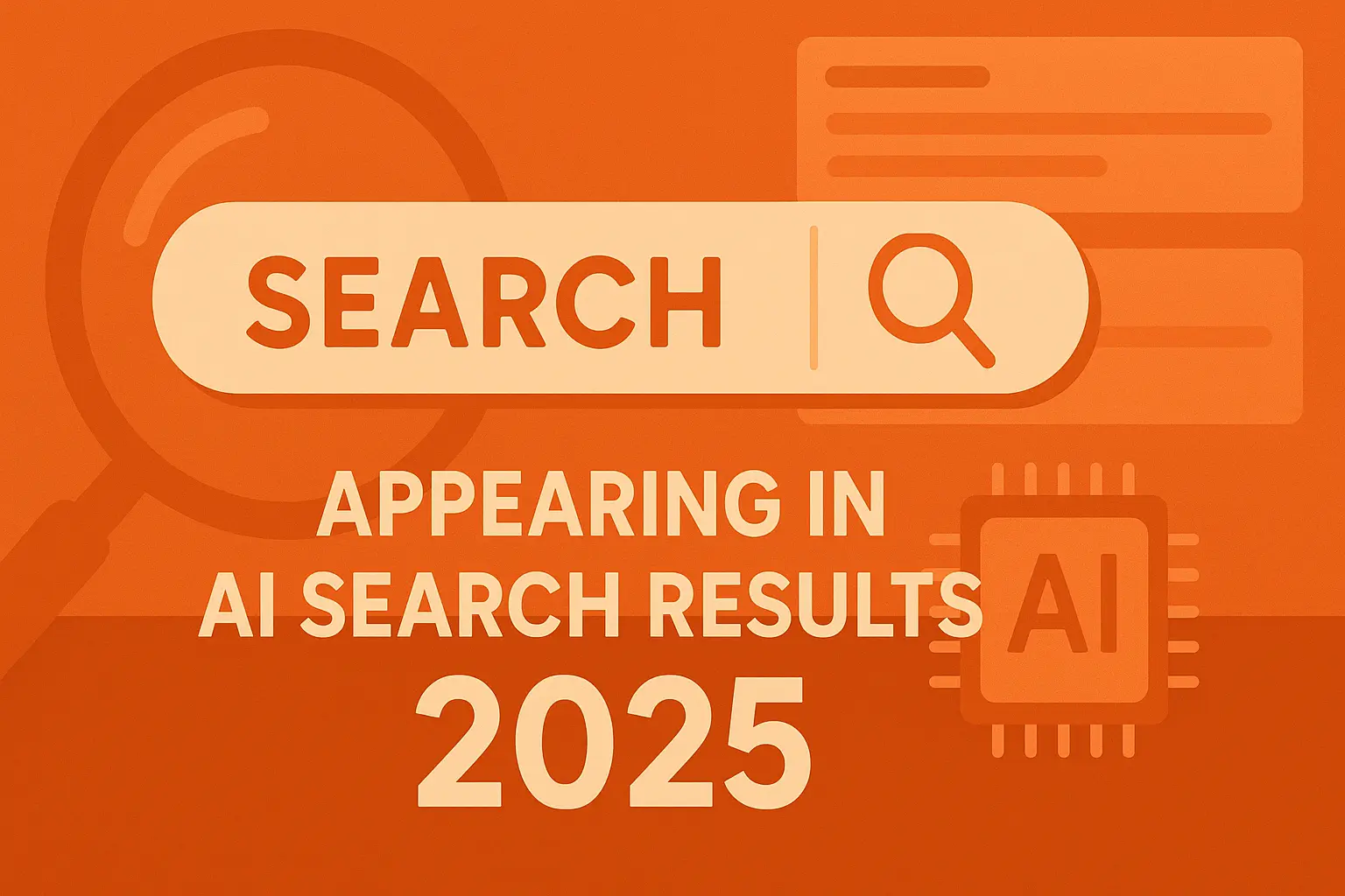 How to Appear in AI Search Results in 2025